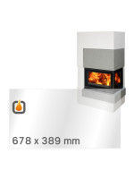 Kaminglas für ABX NORFOLK – VORDERSCHEIBE – Ersatzglas