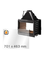 Kaminglas für INVICTA FOYER 800 GRANDE VISION DF – Ersatzglas